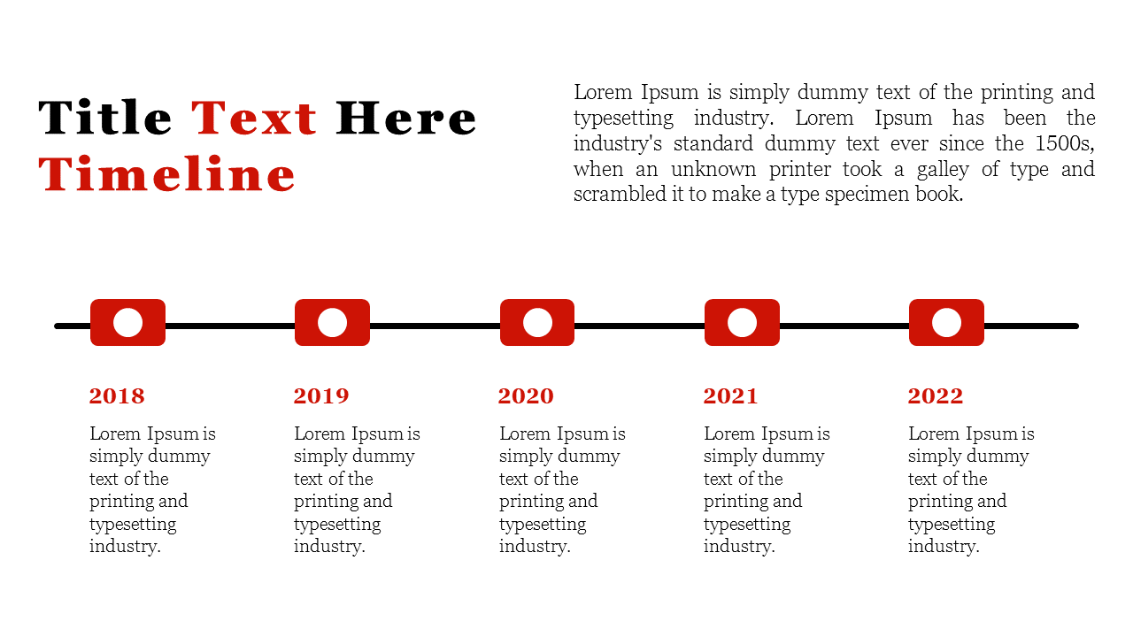 Creative Personal Timeline Template